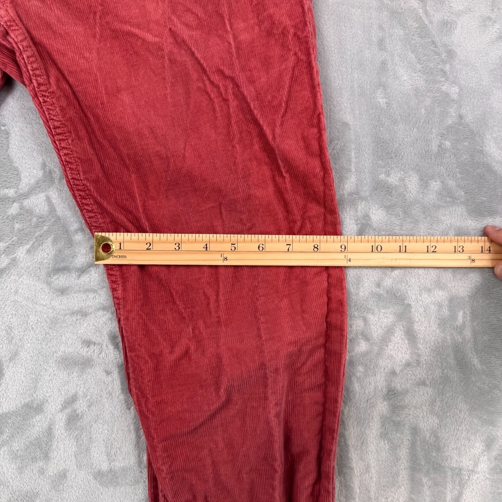 Polo Ralph Lauren Straight Pants Men's 33x32 Red Corduroy 100% Cotton - Picture 5 of 16